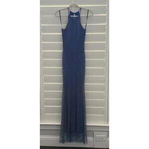 B Darling Navy Iridescent Beaded Gown - NWOT - Juniors Size 5/6
